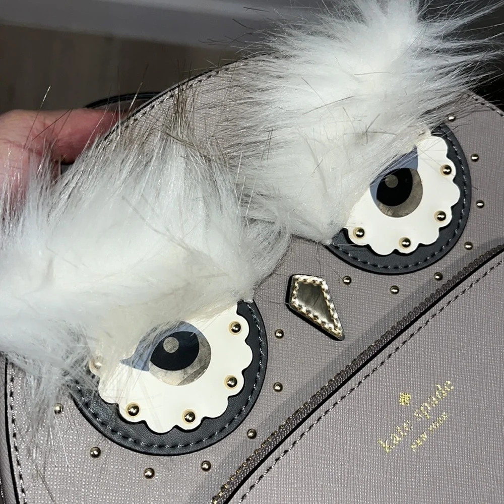 kate spade Star Bright Owl Tomi Leather Backpack - Picture 10 of 16